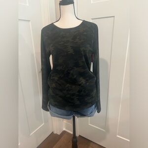SPANX Camo Swim shirt M